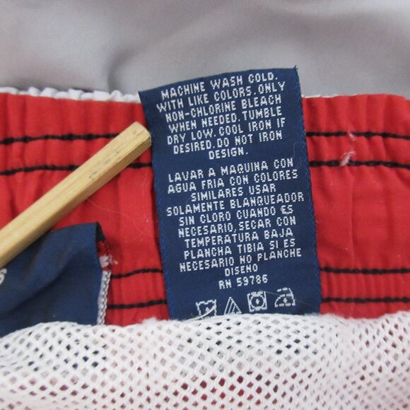 Spalding Athletic Men's Swim Board Trunks Size Small Black Red Gray Mesh Liner - Picture 5 of 8